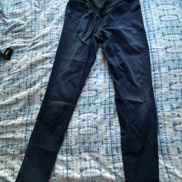 Indigo Blue Jeggings with Knee Patches - Picture 3 of 15